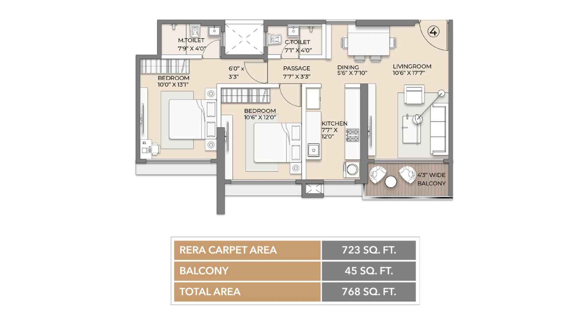 Arkade-Vistas-Views-Floor-Plan-2-BHK-768-Sqft