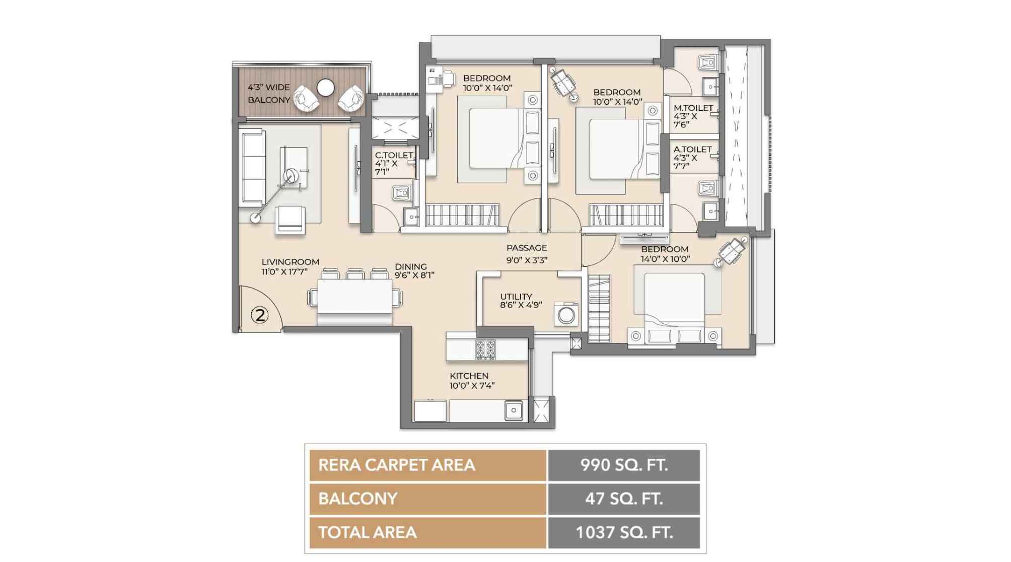Arkade-Vistas-Views-Floor-Plan-3-BHK-1037-Sqft