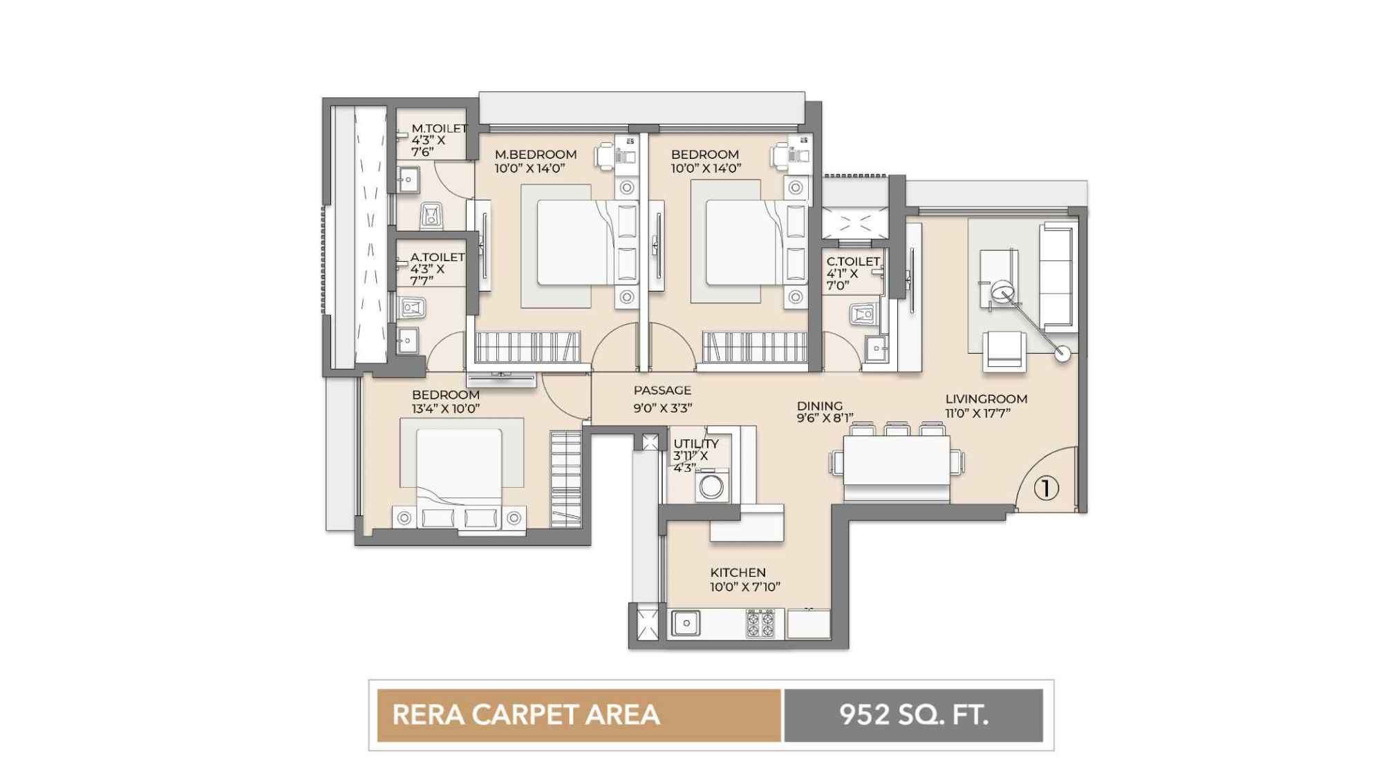 Arkade-Vistas-Views-Floor-Plan-3-BHK-952-Sqft