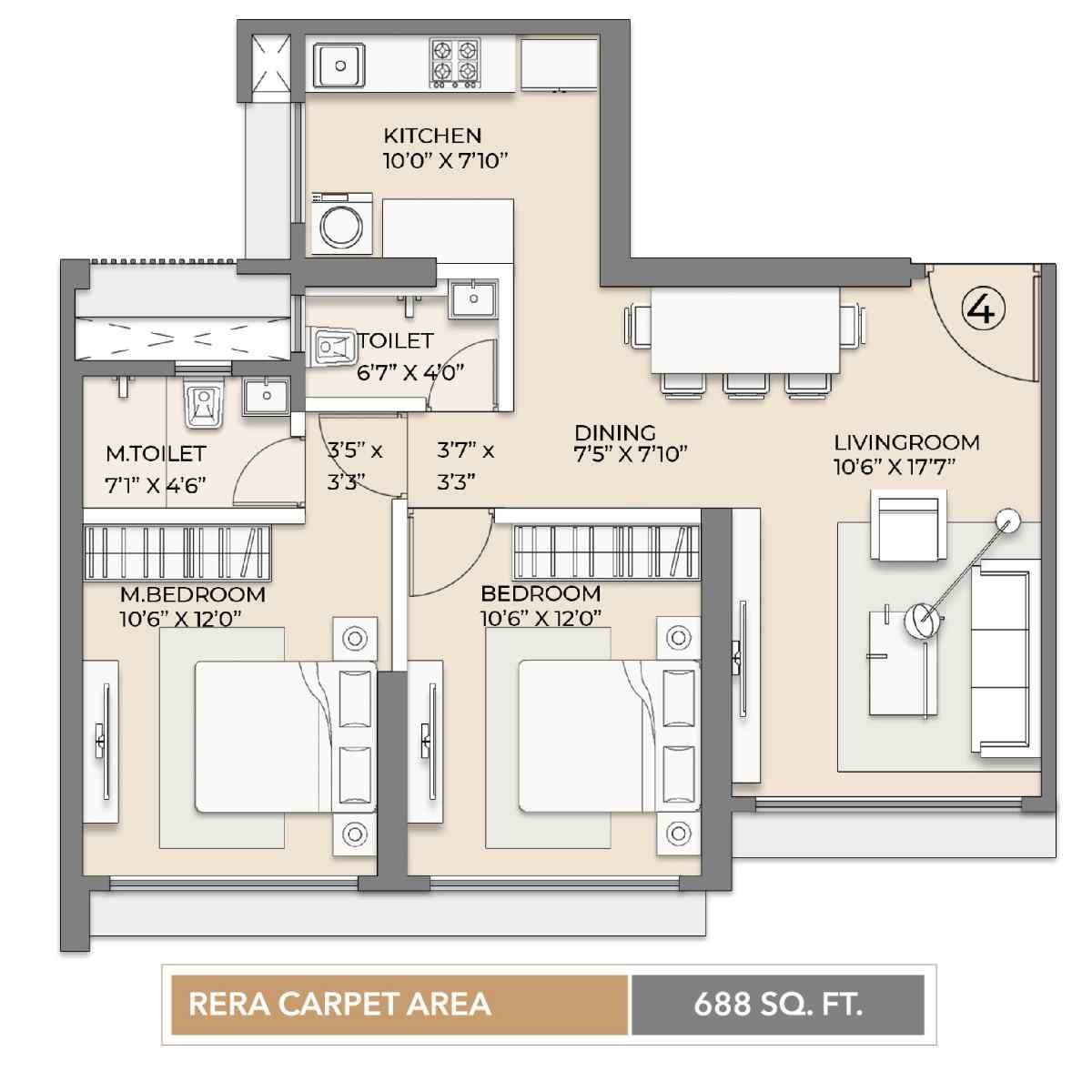 Arkade-Vistas-Views-Floor-Plan-2-BHK-688-Sqft